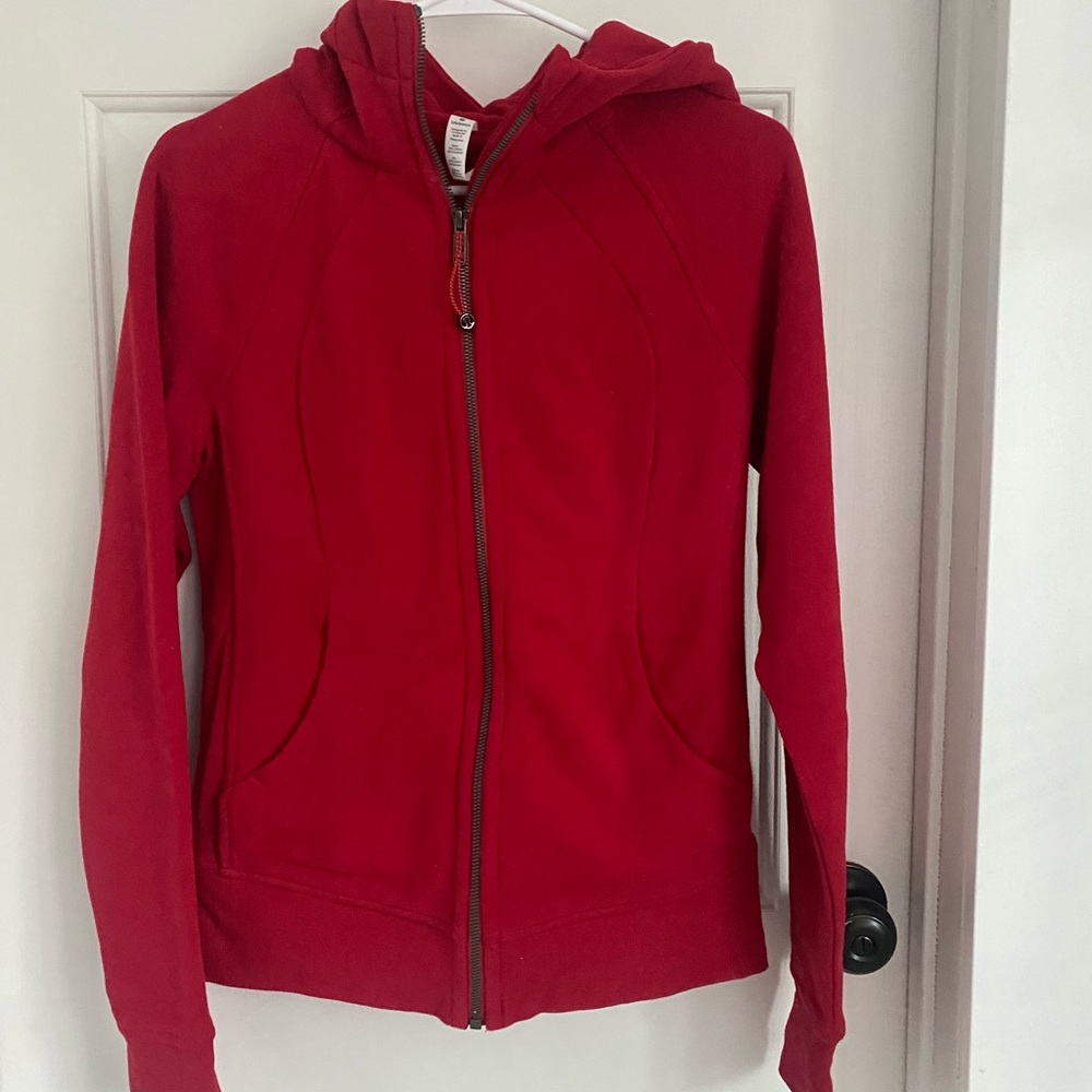 Lululemon Red Scuba Hoodie